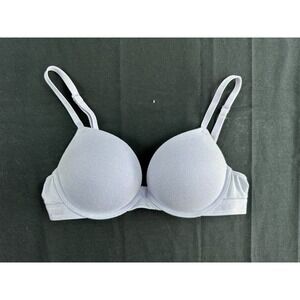 Victoria's Secret PINK Wear Everywhere Push Up Bra Lavender Purple 34B Underwire